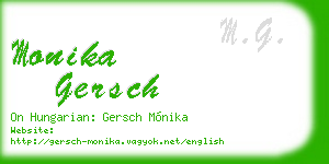 monika gersch business card